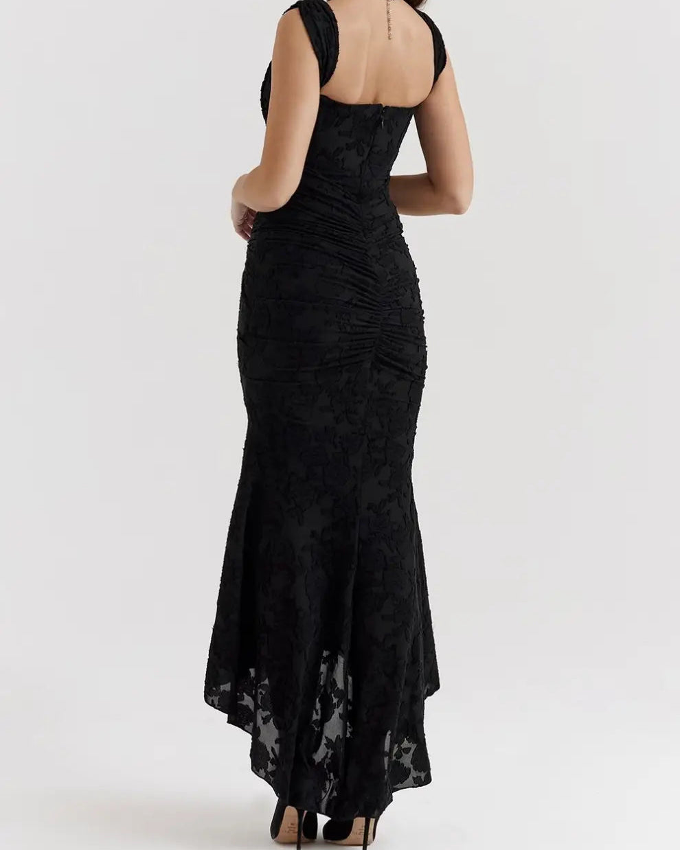 Blue bell floral maxi dress