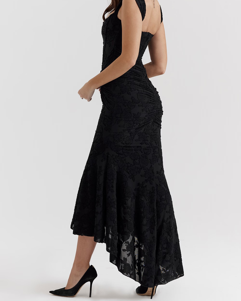 Blue bell floral maxi dress