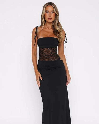 Bordeaux Elegance Maxi Dress
