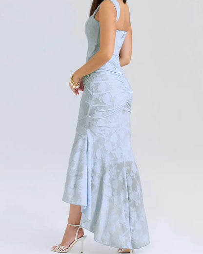 Blue bell floral maxi dress