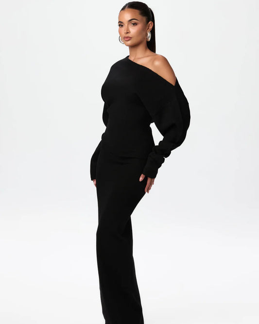 Off Shoulder Sweater Dress