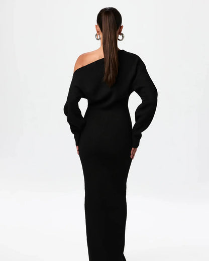 Off Shoulder Sweater Dress